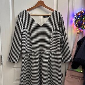 The limited Monochrome Long Sleeve Dress